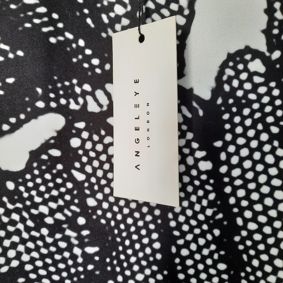 Angel Eye London, black and white dress size L - Picture 2 of 5